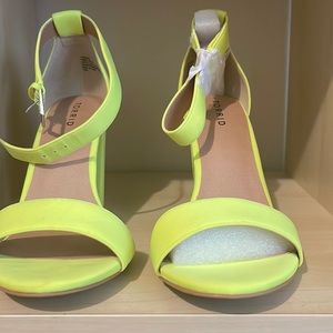Never worn Torrid day glow heels. Size 10W